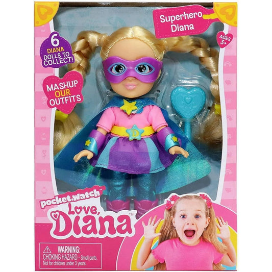 Love Diana – Superhjälte Diana Docka – 15 cm
