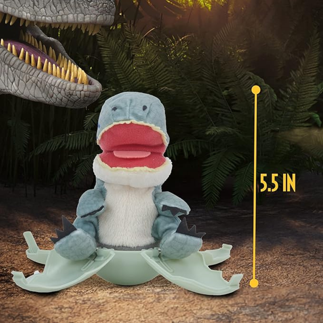 Jurassic World – Drop 'n Pop Dino – Blå Velociraptor