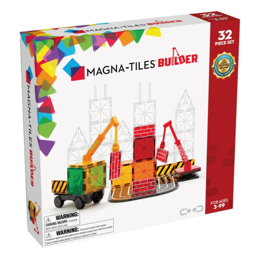Magna-Tiles Builder – Byggarbetsplats 32 delar