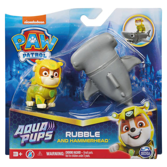 PAW Patrol – Aqua Pups – Rubble & Hammarhaj