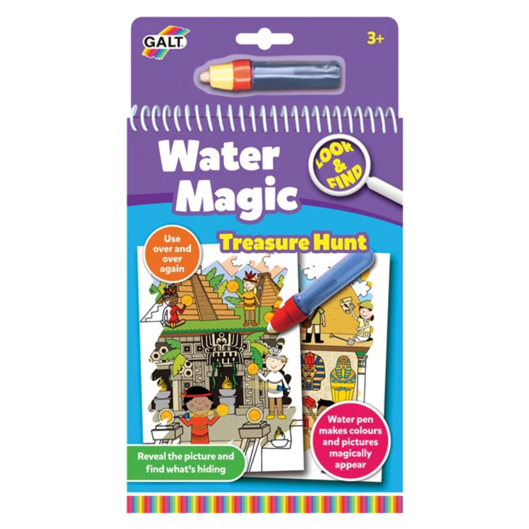 Water Magic – Skattjakt – Återanvändbar målarbok med vattenpenna