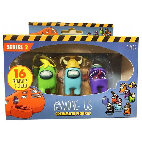 Among Us Crewmate-figurer 3-pack Serie 2