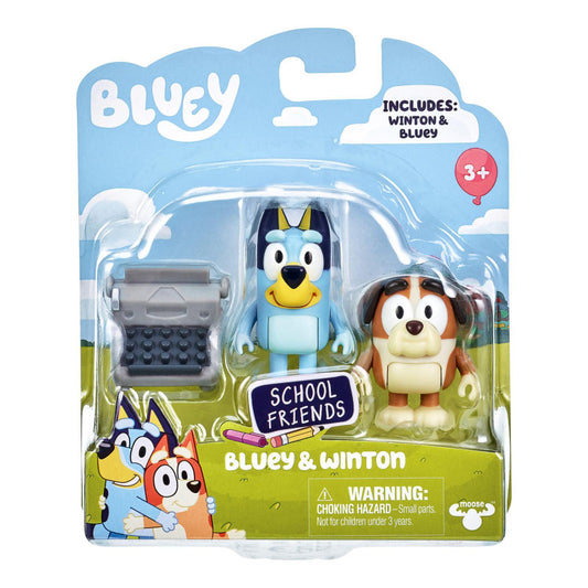 Bluey – Skolkompisar – Bluey & Winton med skrivmaskin
