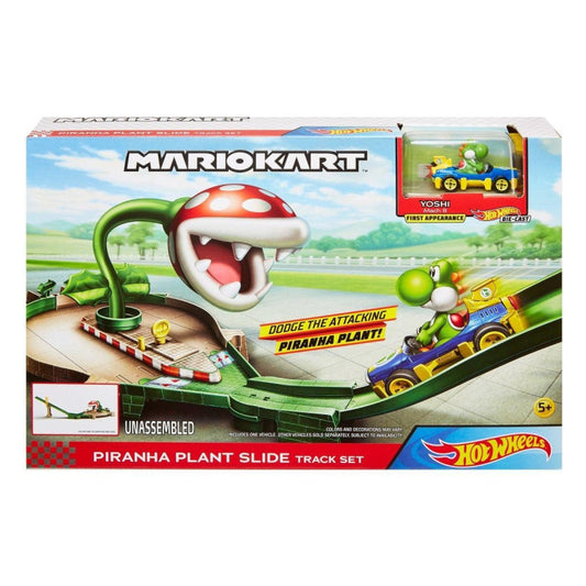 Hot Wheels – Mario Kart bilbana – Piranha plant med Yoshi Bil