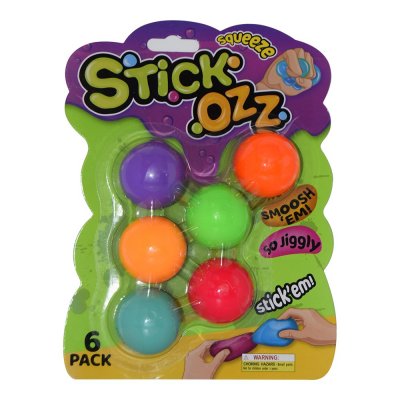 Stick Ozz â Squishy bollar 6-pack