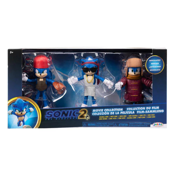 Sonic the Hedgehog 2 (Filmen) 10 cm Rörlig Figur-paket