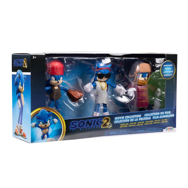 Sonic the Hedgehog 2 (Filmen) 10 cm Rörlig Figur-paket