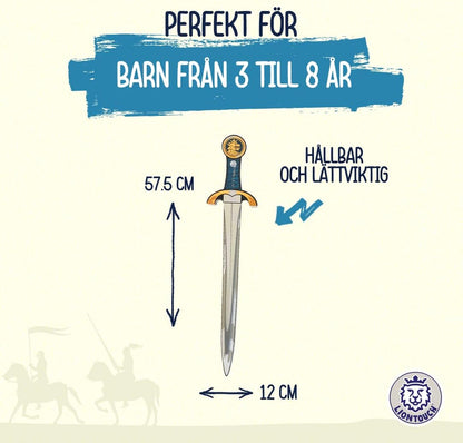 Liontouch – Ädle Riddarens Svärd, Blå – 57,5 cm