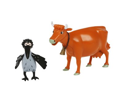 Plastfigurer Mamma mu och Kråkan