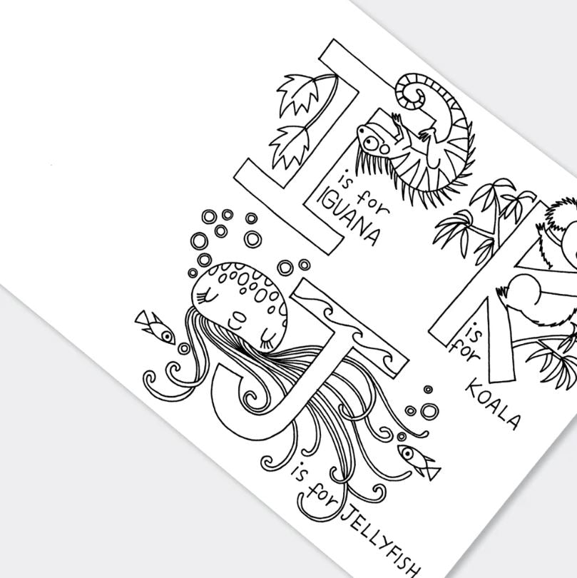 Rachel Ellen Designs - Målarbok - Alfabet