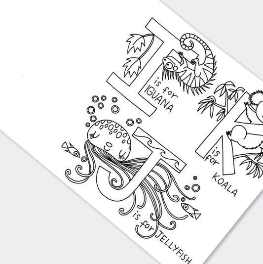 Rachel Ellen Designs - Målarbok - Alfabet