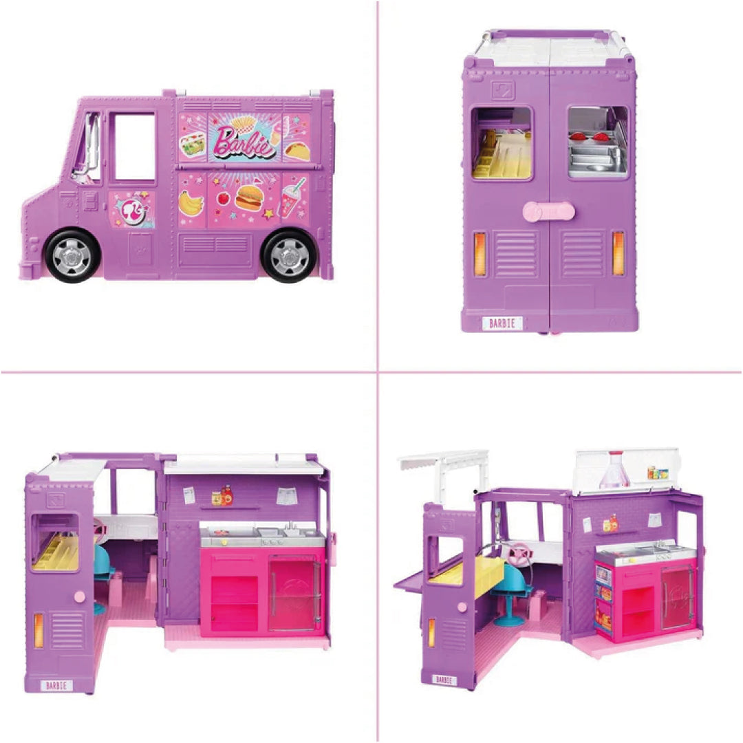 Barbie – Fresh 'n' Fun Food Truck 43 cm + 30 tillbehör