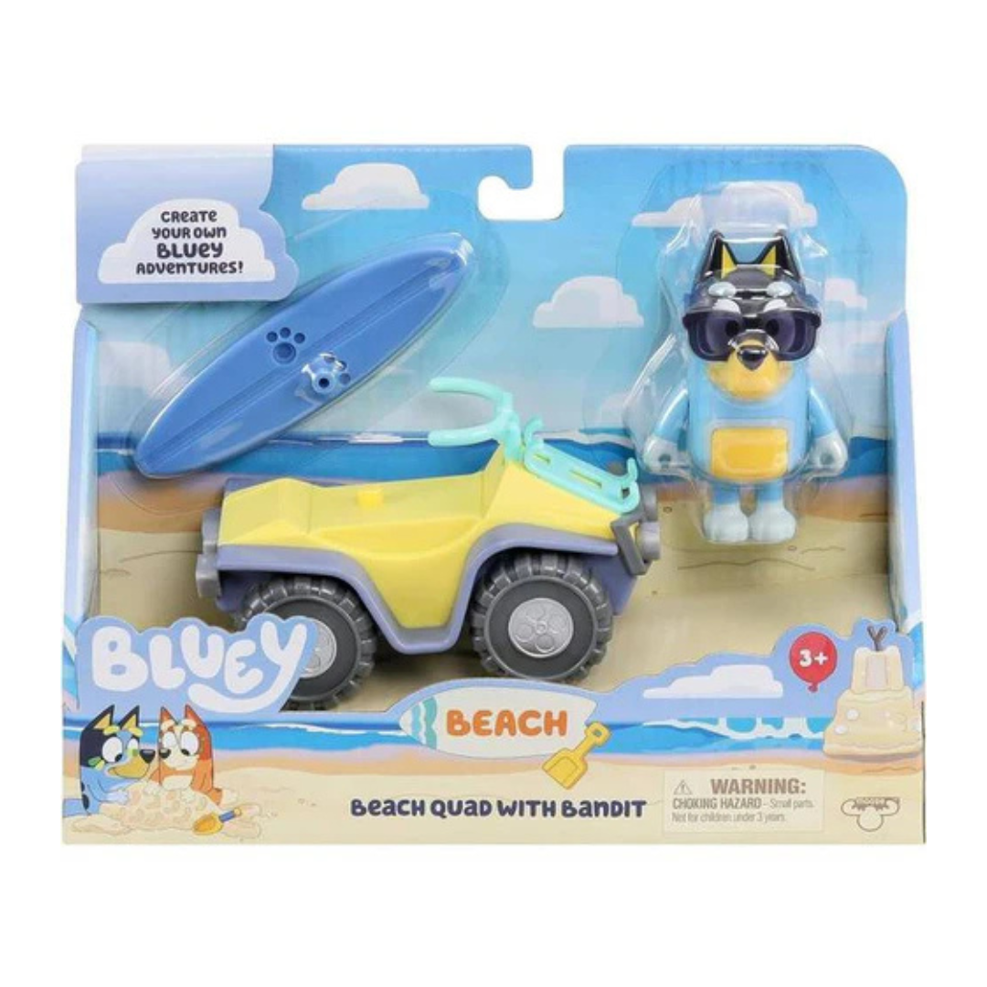 Bluey – Strandfyrhjuling med Bandit
