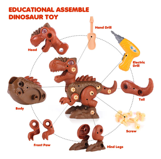 T-rex Pusseldinosaurie – Byggsats & Leksak från Dinosaur Planet Island