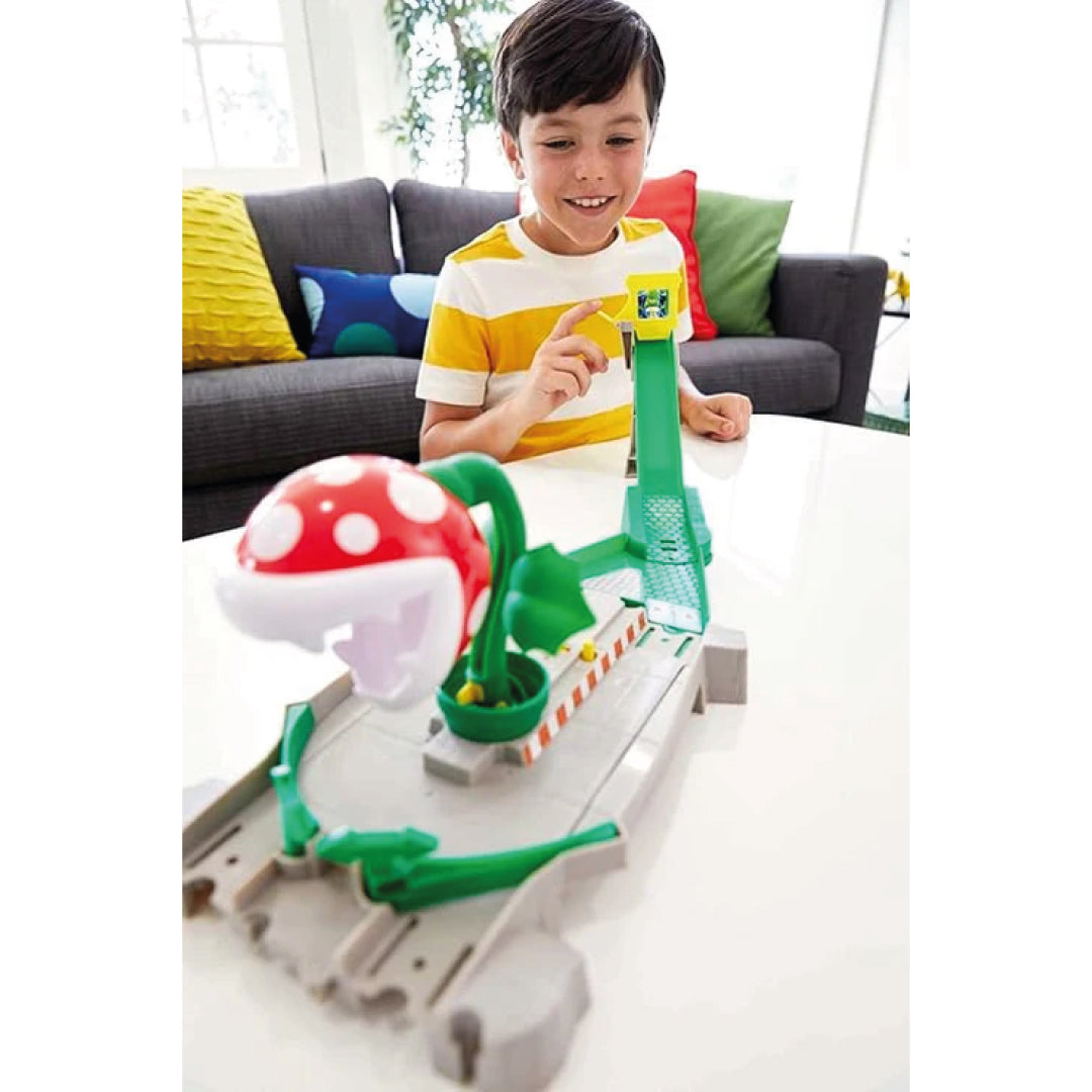 Hot Wheels – Mario Kart bilbana – Piranha plant med Yoshi Bil