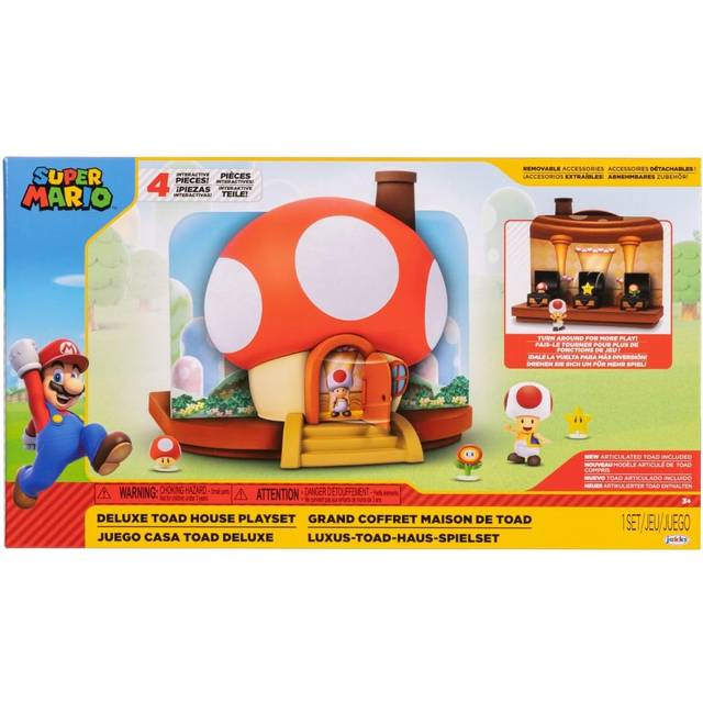 Nintendo Super Mario Deluxe Toad House Playset