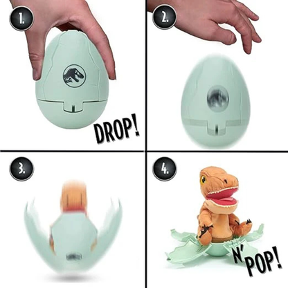 Jurassic World – Drop 'n Pop Dino – Gul T-Rex