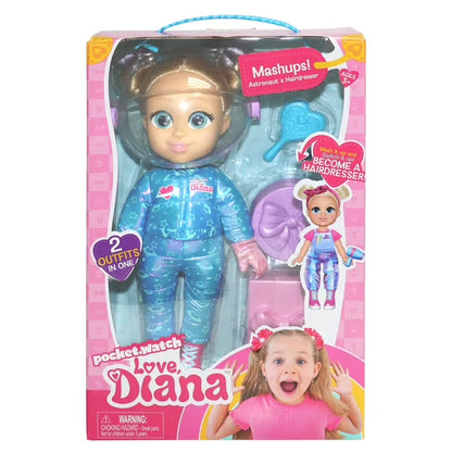 Love, Diana – Mashup Astronaut till Frisör – 33 cm Docka