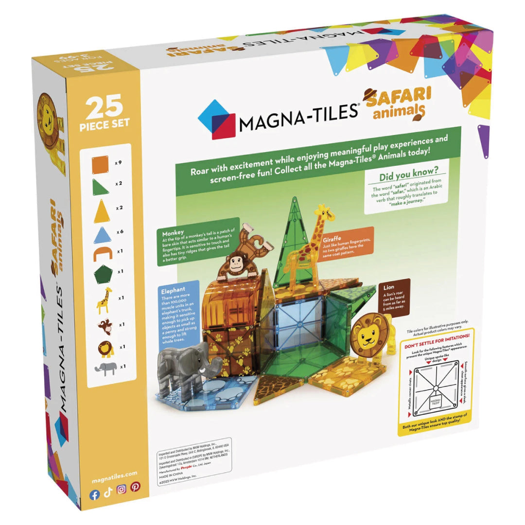Magna-Tiles – Safaridjur 25 delar