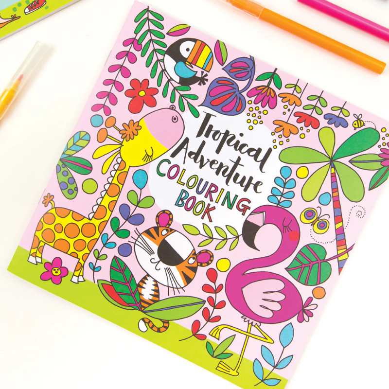 Rachel Ellen Designs - Målarbok - Djungeltema