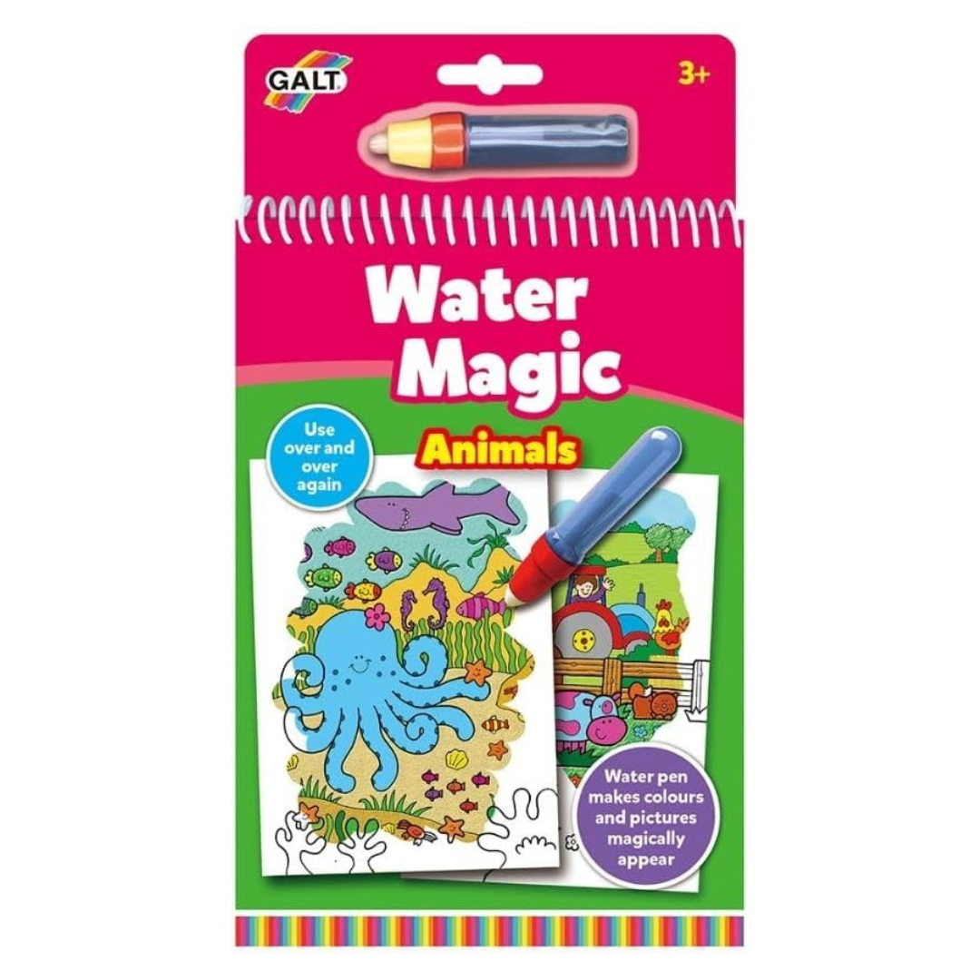 Water Magic – Djur – Återanvändbar målarbok med vattenpenna