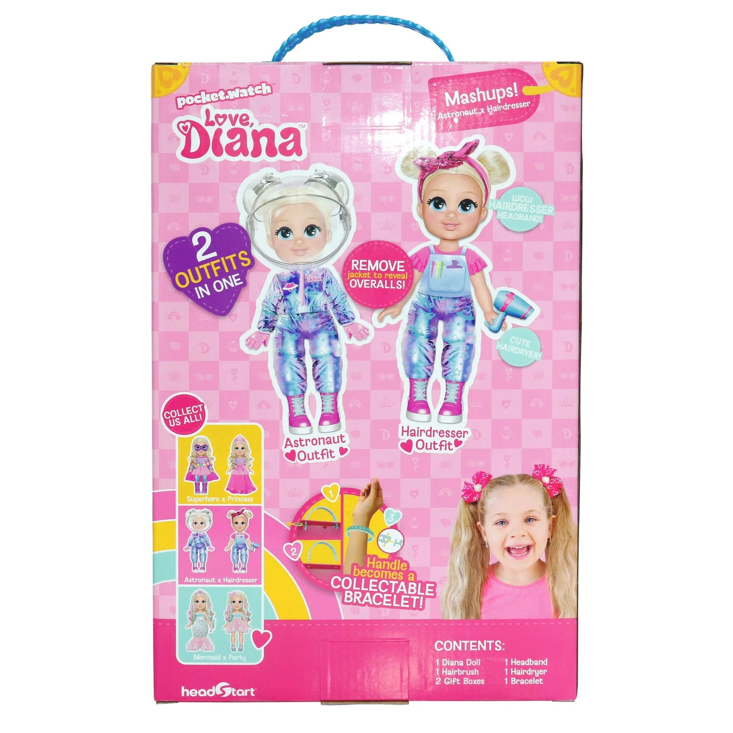 Love, Diana – Mashup Astronaut till Frisör – 33 cm Docka