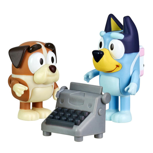 Bluey – Skolkompisar – Bluey & Winton med skrivmaskin
