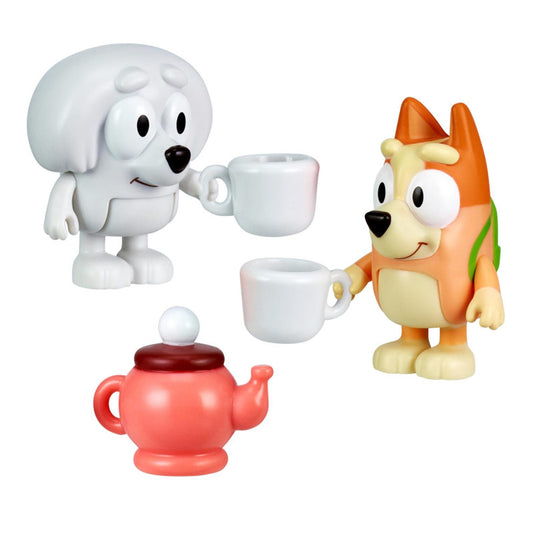 Bluey – Skolkompisar – Lila & Bingo med te-set
