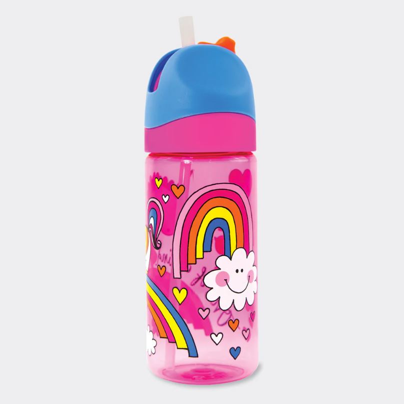 Rachel Ellen Designs – Vattenflaska med sugrör 350 ml – Den magiska enhörningen