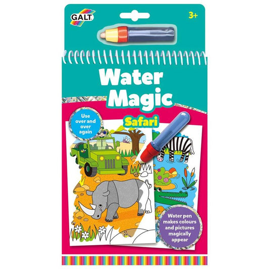 Water Magic – Safari – Återanvändbar Målarbok med Vattenpenna