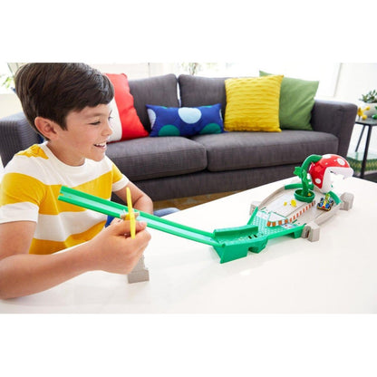 Hot Wheels – Mario Kart bilbana – Piranha plant med Yoshi Bil